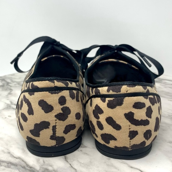 Aldo Leopard Print Oxford Flats 7 Animal Print Classic Preppy Academia Neutral - Picture 5 of 12